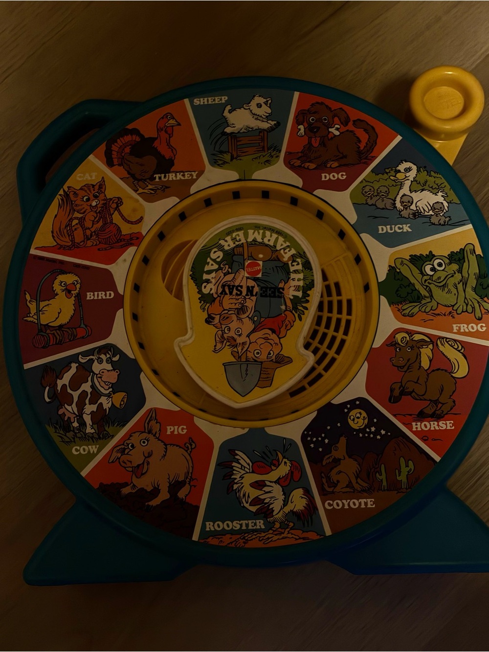 Mattel Colorful Farm Spinner Toy - 1989